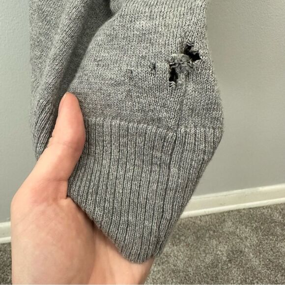 Torrid Grey High Neck Cold Shoulder Knit Sweater Dress NWT Size 1X Flawed - Picture 9 of 16